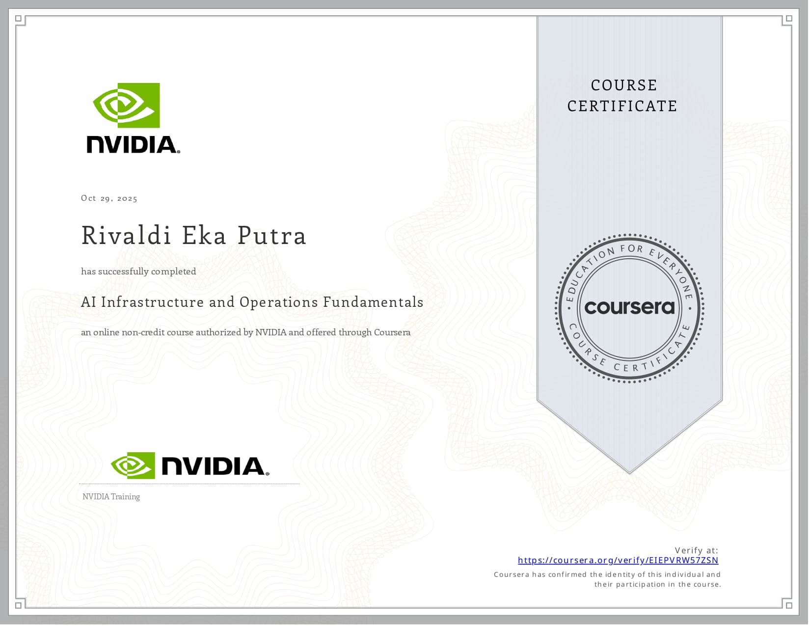 Certificate 18 - Professional Certification