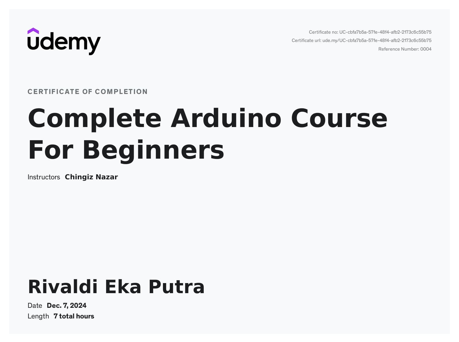 Certificate 20 - Professional Certification